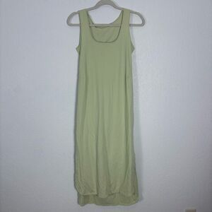 Lululemon Pima Cotton Open-Back Midi Dress Dewy Green Women’s